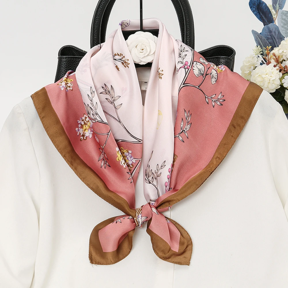 

Роскошный брендовый шелковый шарф диагональю 70 см, Женская бандана, квадратный шарф, Дизайнерские шарфы Пейсли, шарфы для женщин, модная шаль, бандана