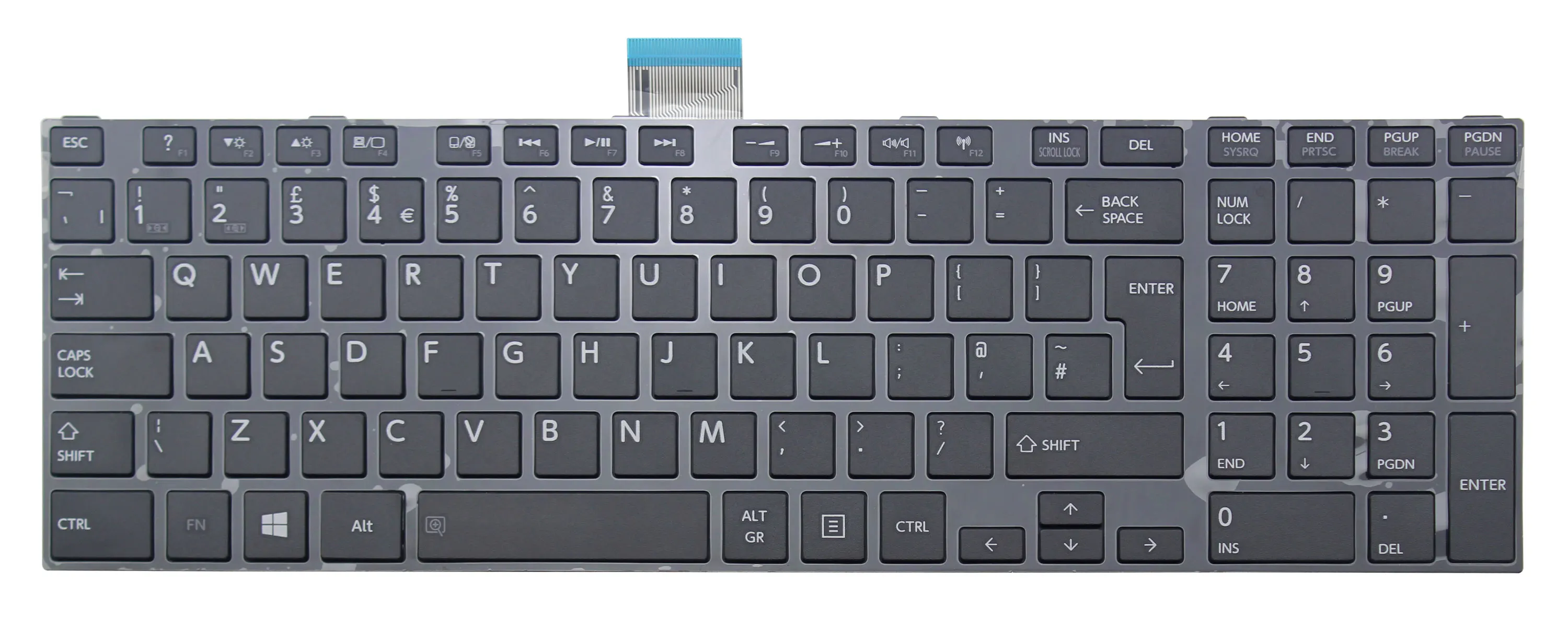 Новая Черная английская клавиатура с черной рамкой для Toshiba | Компьютеры и офис