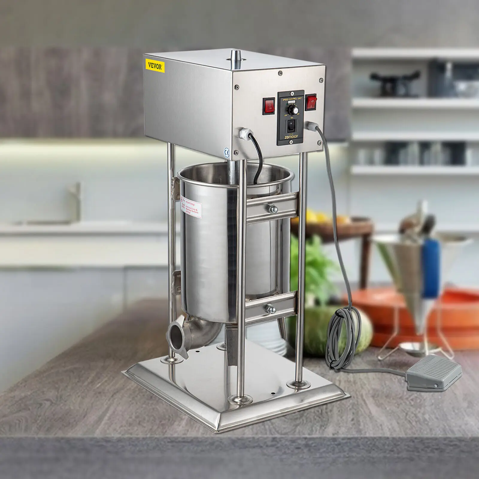 

VEVOR 15L вертикальный колбасный шприц, автоматическая машина для розлива продуктов, кухонные аксессуары, бытовая техника для хот-догов