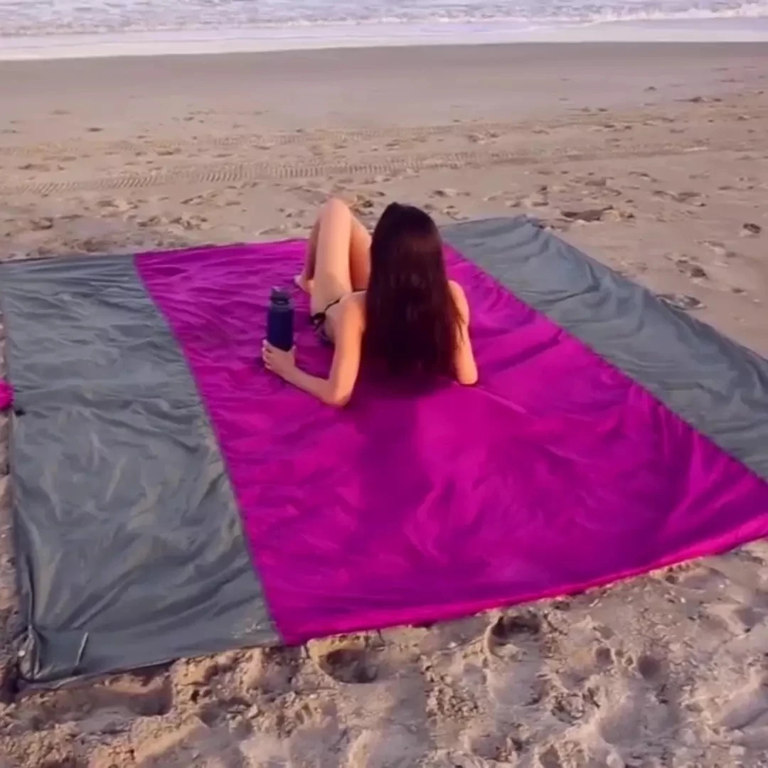 2022 Summer Light Weight Sand  Beach Mat Outdoor Camping Travel Mat Beach Mat Home Decor Rugs Portable Foldable Picnic Blanket