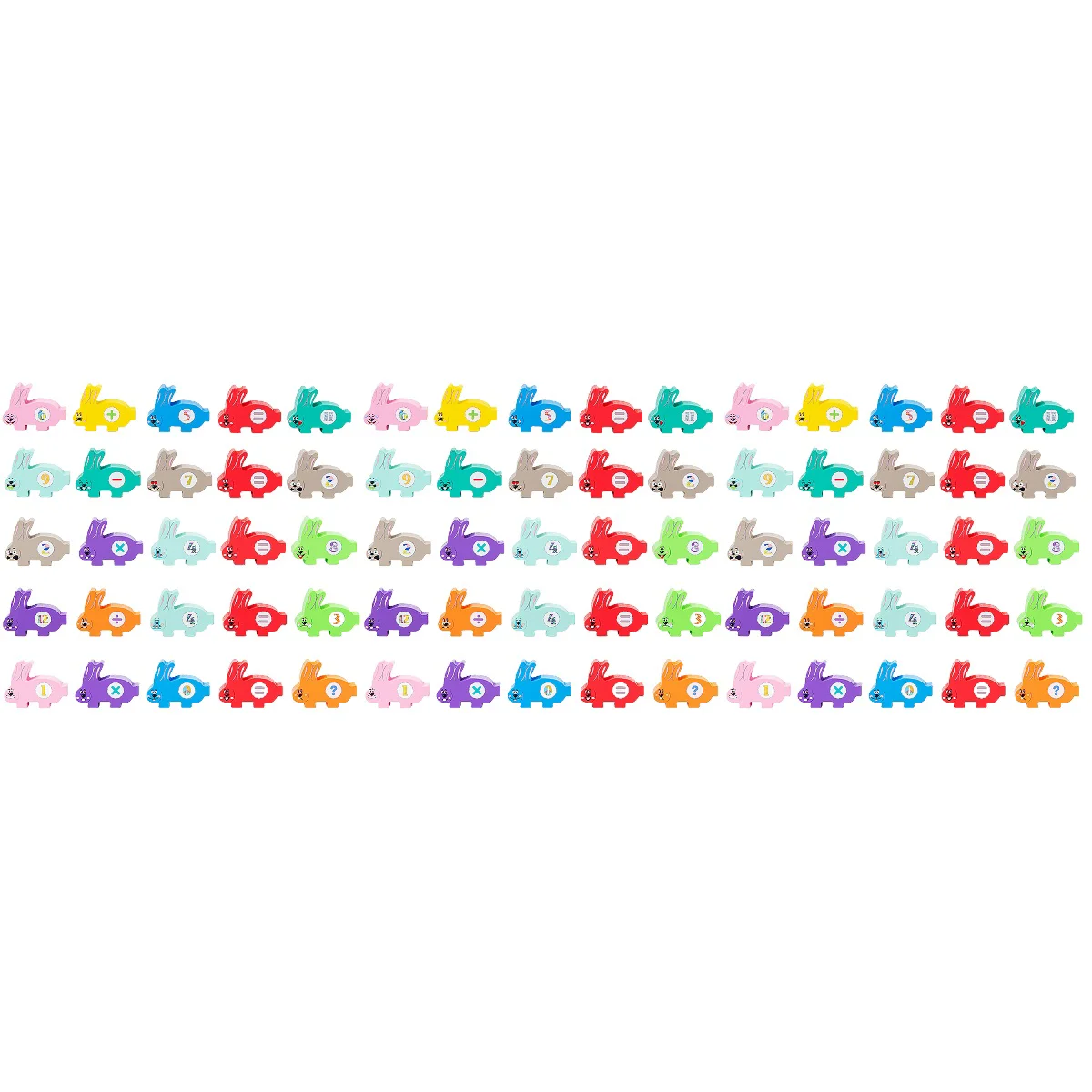 

3 Sets Children Building Blocks Rabbit Balance Stacking Toys Wood Playthings