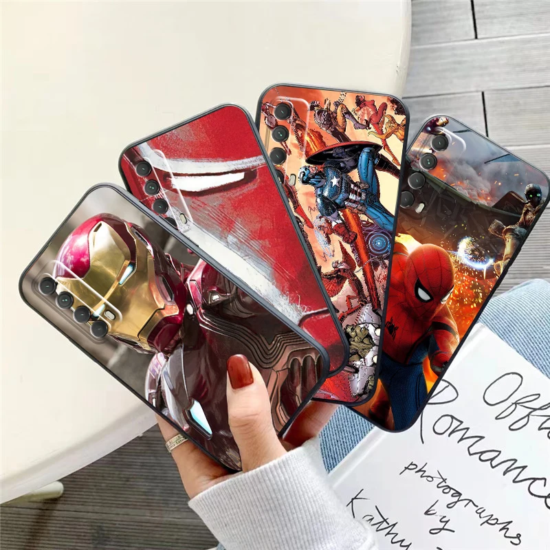 

Marvel Trendy People Phone Case For Huawei P Smart Z 2019 2021 P20 P20 Lite Pro P30 Lite Pro P40 P40 Lite 5G Funda Black