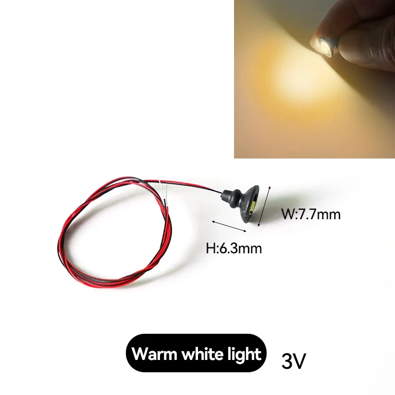 

5 Шт., Масштаб OO/H, Черный Железнодорожный Поезд, Модель Уличного Фонаря, Настенное Светодиодное Освещение