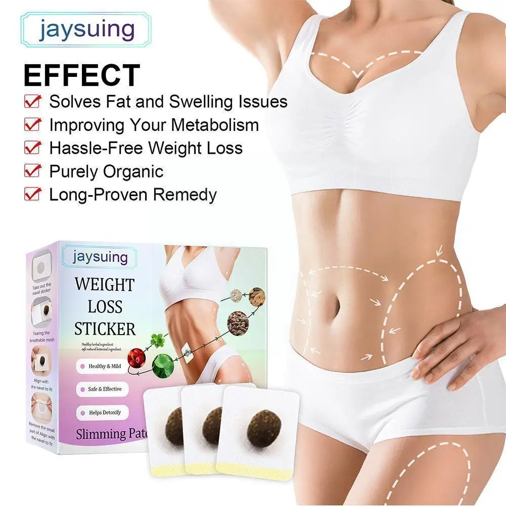 

30/60pcs Patch Diet Slimming Slim Weight Loss Moxa Sticker Burn The Belly Eliminate Toxins Fat Slim And From Button Belly B X3w3