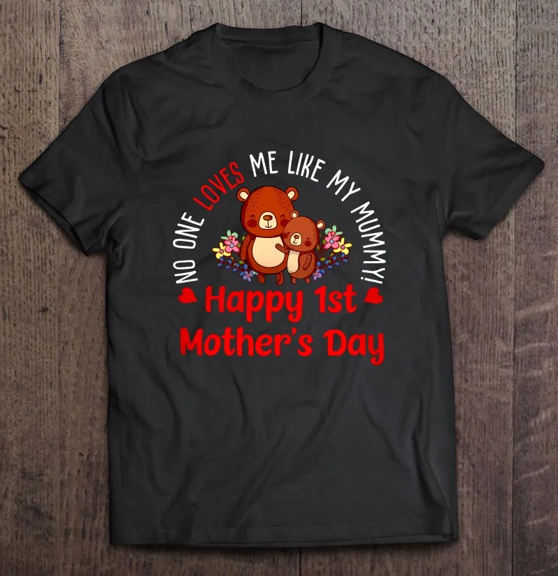 

Футболка мужская оверсайз с надписью «Happy First Mother's Day»