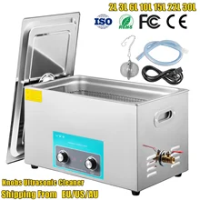 VEVOR 3L 6L 10L 15L 22L 30L Electric Ultrasonic Cleaner Portable Washing Machine Lave-Dishes Diswasher Ultrasound Home Appliance