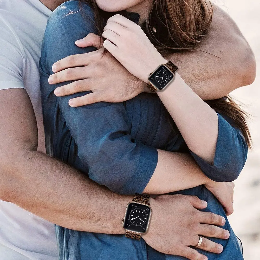 Bands for Apple Watch 38/40/41/42/44/45mm, Stainless Steel Mesh Metal Milanese Loop Replacement Band For iWatch Series 7 6 5 4 3