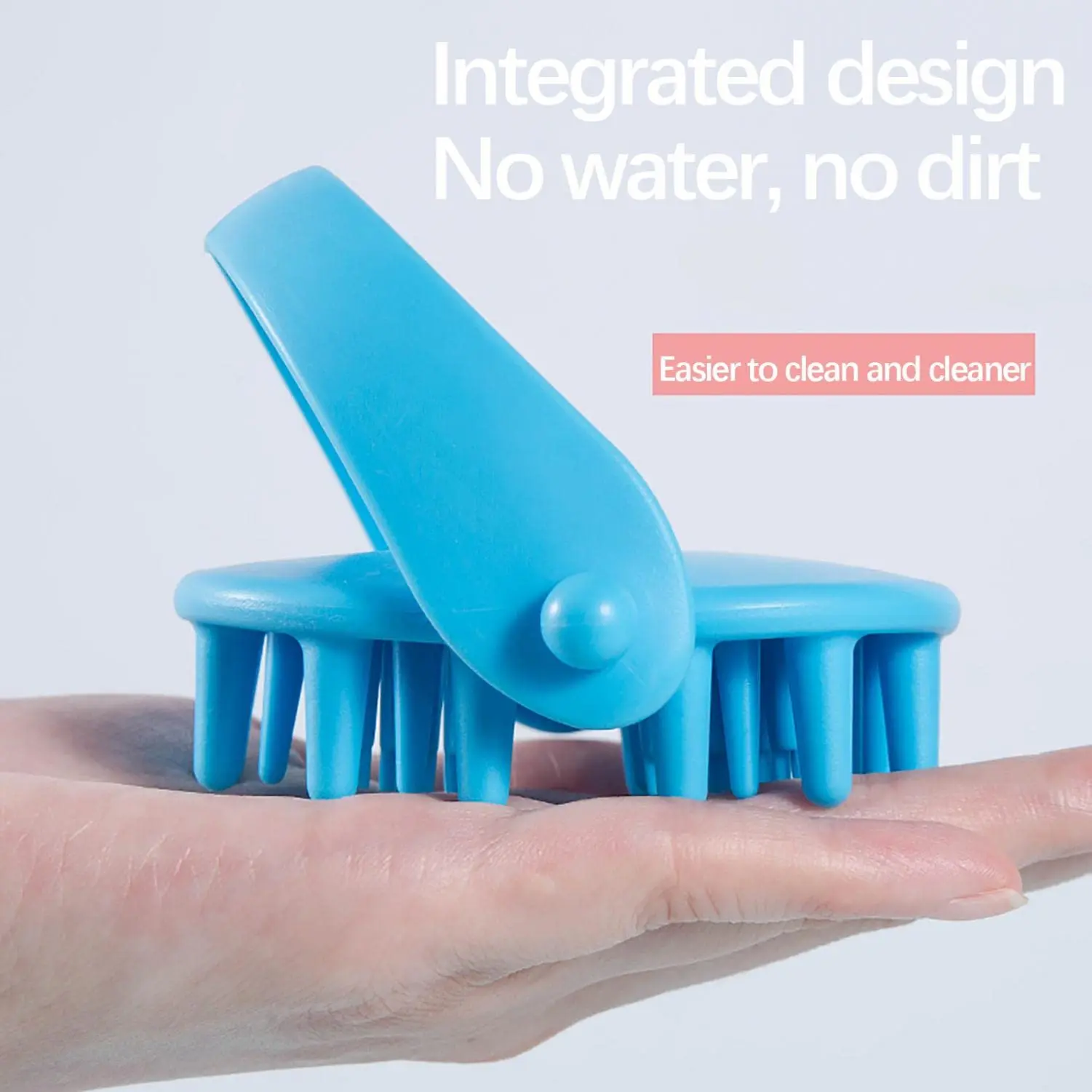 

Silicone Head Smooth Hair Massage Brush Bath Brush Scalp Stimulate Scalp Original Massage Hair Growth Comb Edge Brush Hot Sale