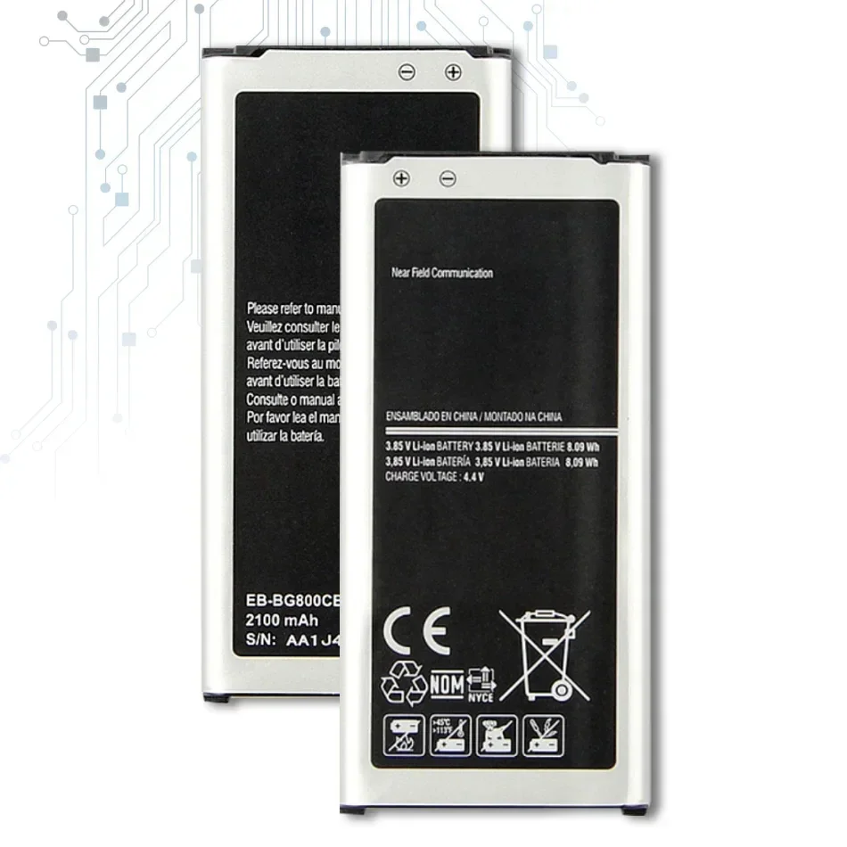 Аккумулятор для Samsung Galaxy S5 Mini G800 G800F G800H G800A G800Y G800R EB-BG800BBE 2100 мАч Аккумуляторы