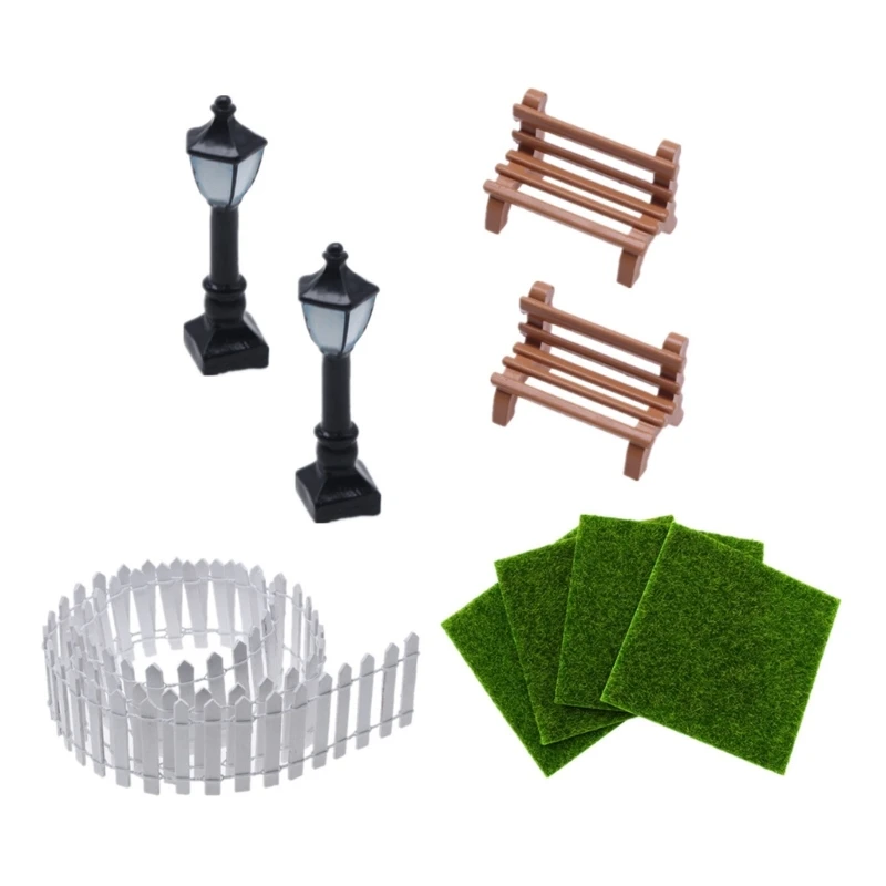 

Artificial Grass Miniature Garden Decorations Dollhouse Garden Furniture