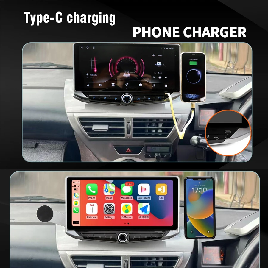 Автомобильный Android 14 Qled 2K экран Авторадио Стерео для Toyota Scion IQ 2008-2016 радио Carplay