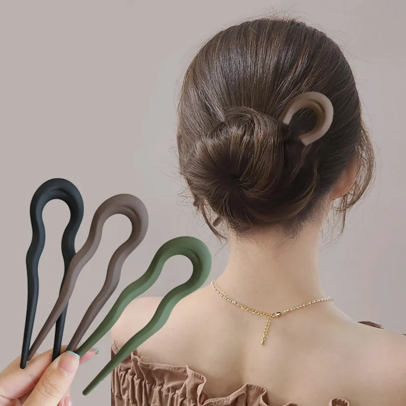 

Girls Hair Sticks Fork Hairpin Elegant Women Fashion Hair Clip Pins U Shape Hairpins Hair Bun Maker Headwear Accessories Gifts