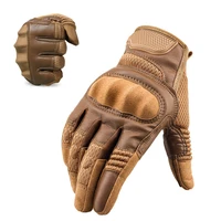 tactical work full finger riding gloves anti skid wear resistant leather nylon racing motocross enduro protective gear gloves