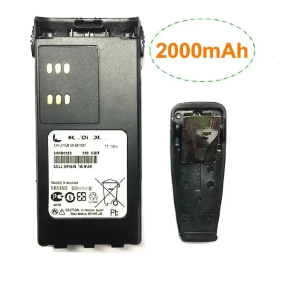 

HNN9013D 7,4 в 2000 мАч литий-ионный аккумулятор для Motorola HT750 HT1550 GP140 GP320 GP328 GP338 GP340 GP360 Pro5150 радио