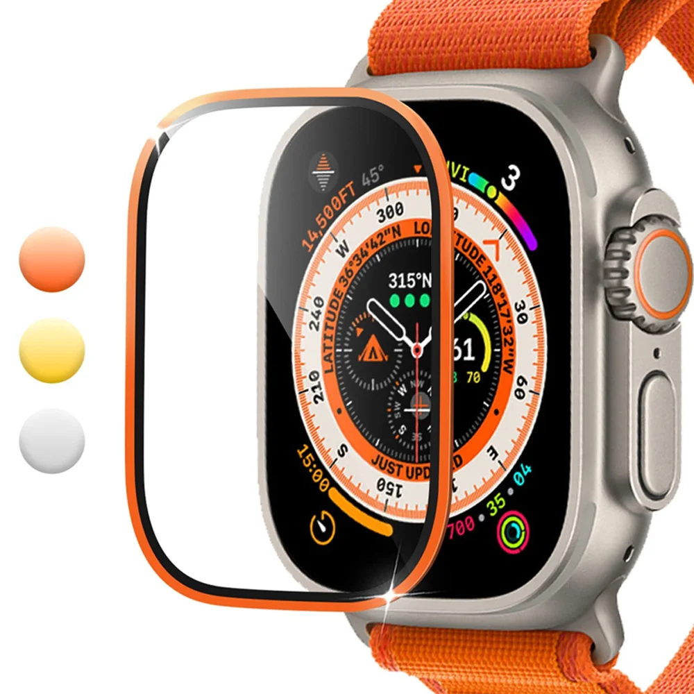Защитная пленка из закаленного стекла для Apple Watch Ultra 1 2 49 мм с защитой от царапин HD