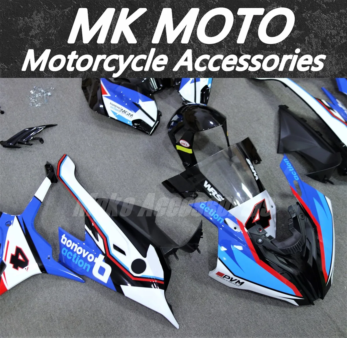Комплект обтекателей Moke moto подходит для M1000RR S1000rr 2019 2020 2021 2022 комплект кузовных