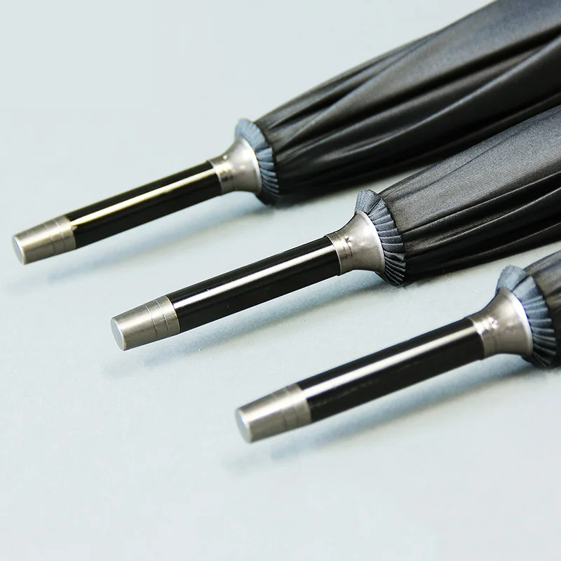 Ветрозащитный деловой зонт модный автоматический с длинной ручкой портативный