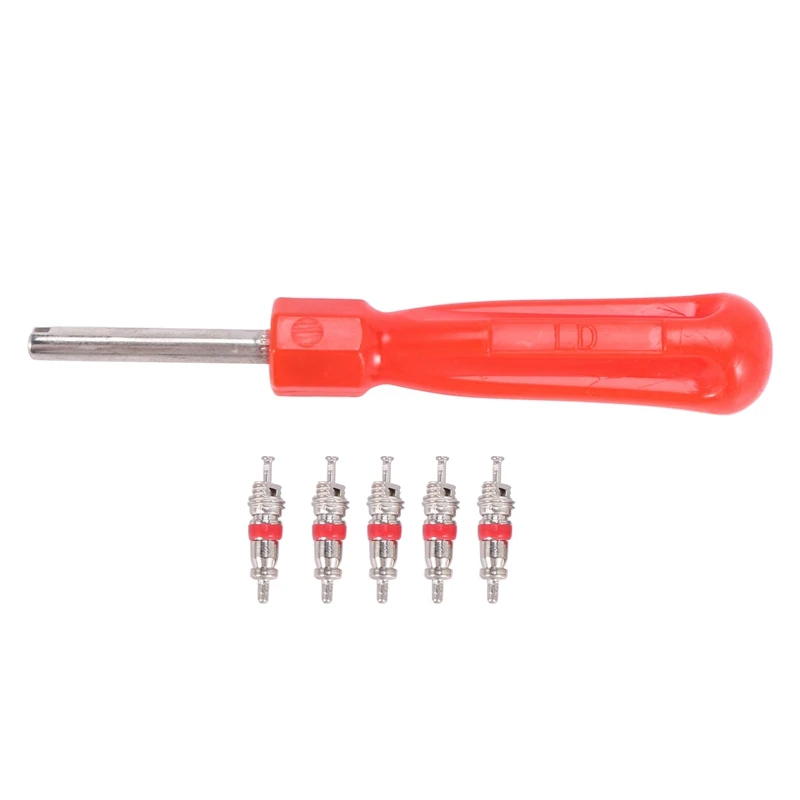 

4 Pcs Tool Demonte Valve Tire + 20 Valve For Car Bike Motorcycle