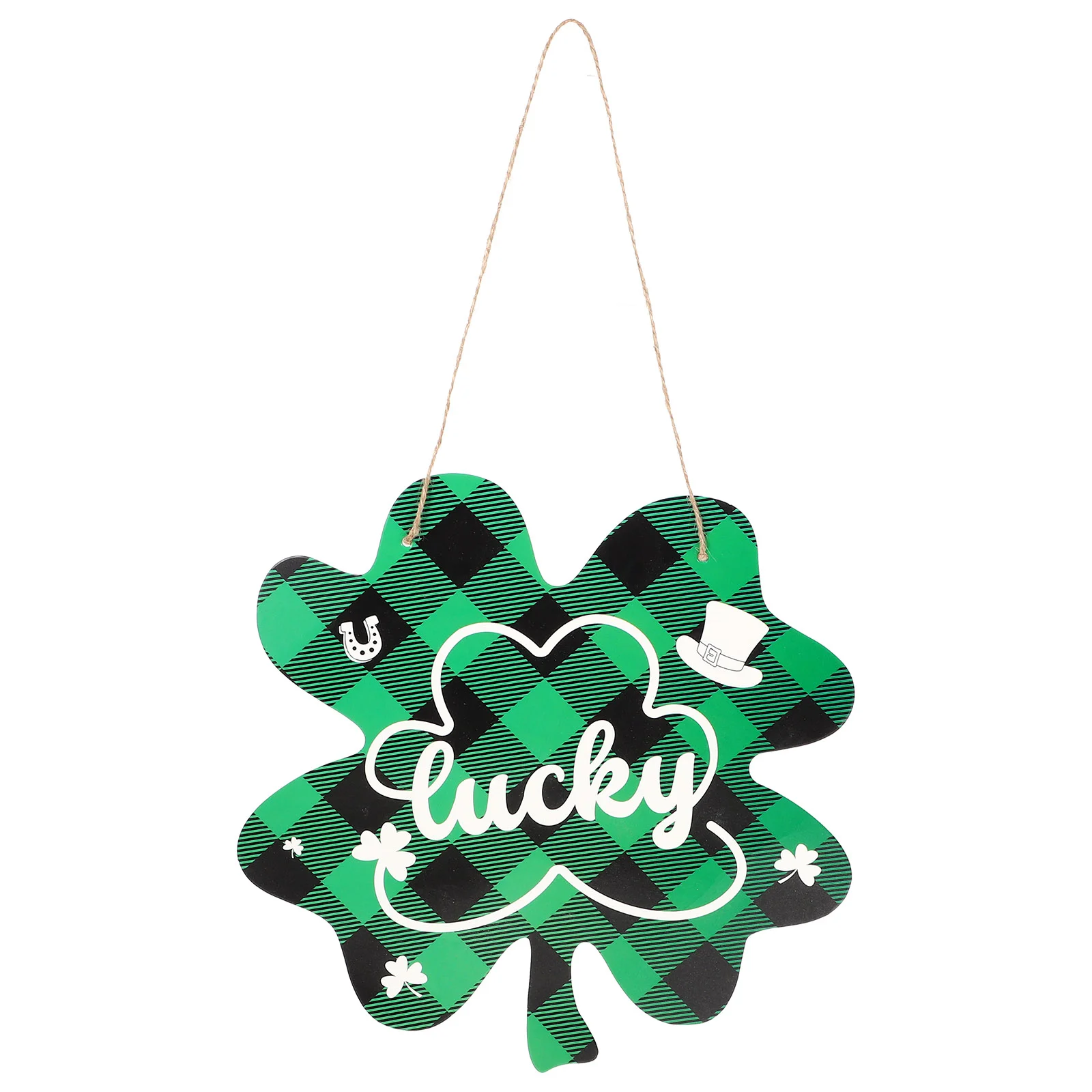 

St Patrick's Day Doorplate Door Hanging Decoration Shamrock Welcome Sign