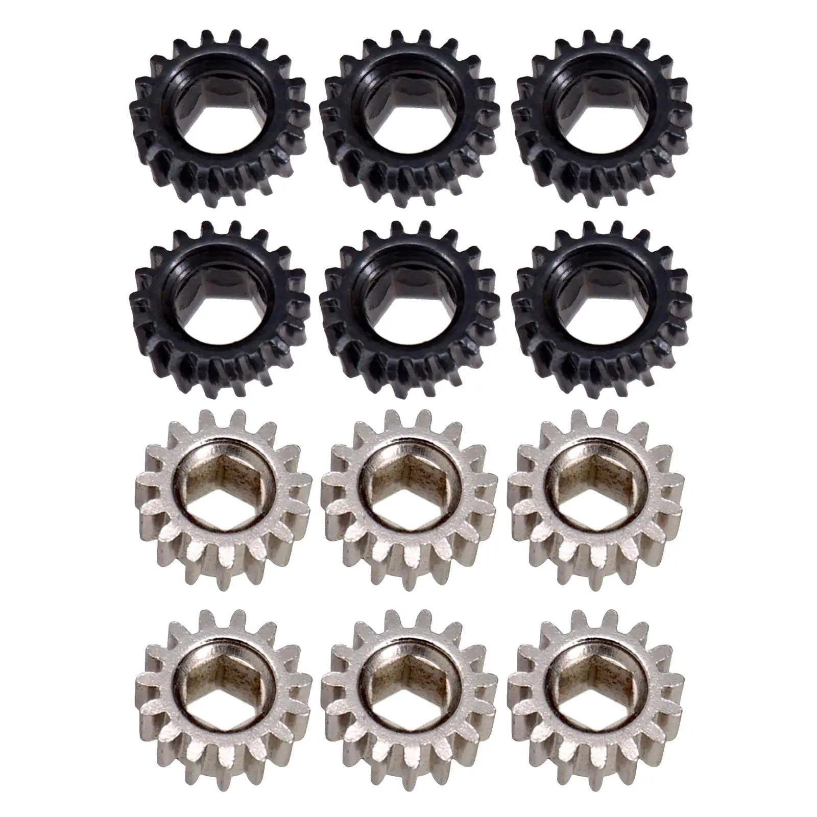 

6pcs Classical Pegs Machine Heads Mount Hex Hole Gears 1:18/1:15