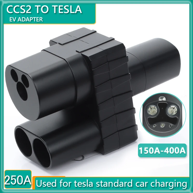 

Адаптер CCS2 для Tesla AC + DC, зарядное устройство для электромобиля, адаптер CCS2 для Tesla, 1000 А, В