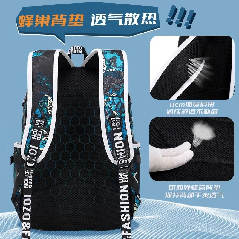 Магическая битва рюкзак Дышащая сетка 38 × 47 15 см серого красного цвета юютсу