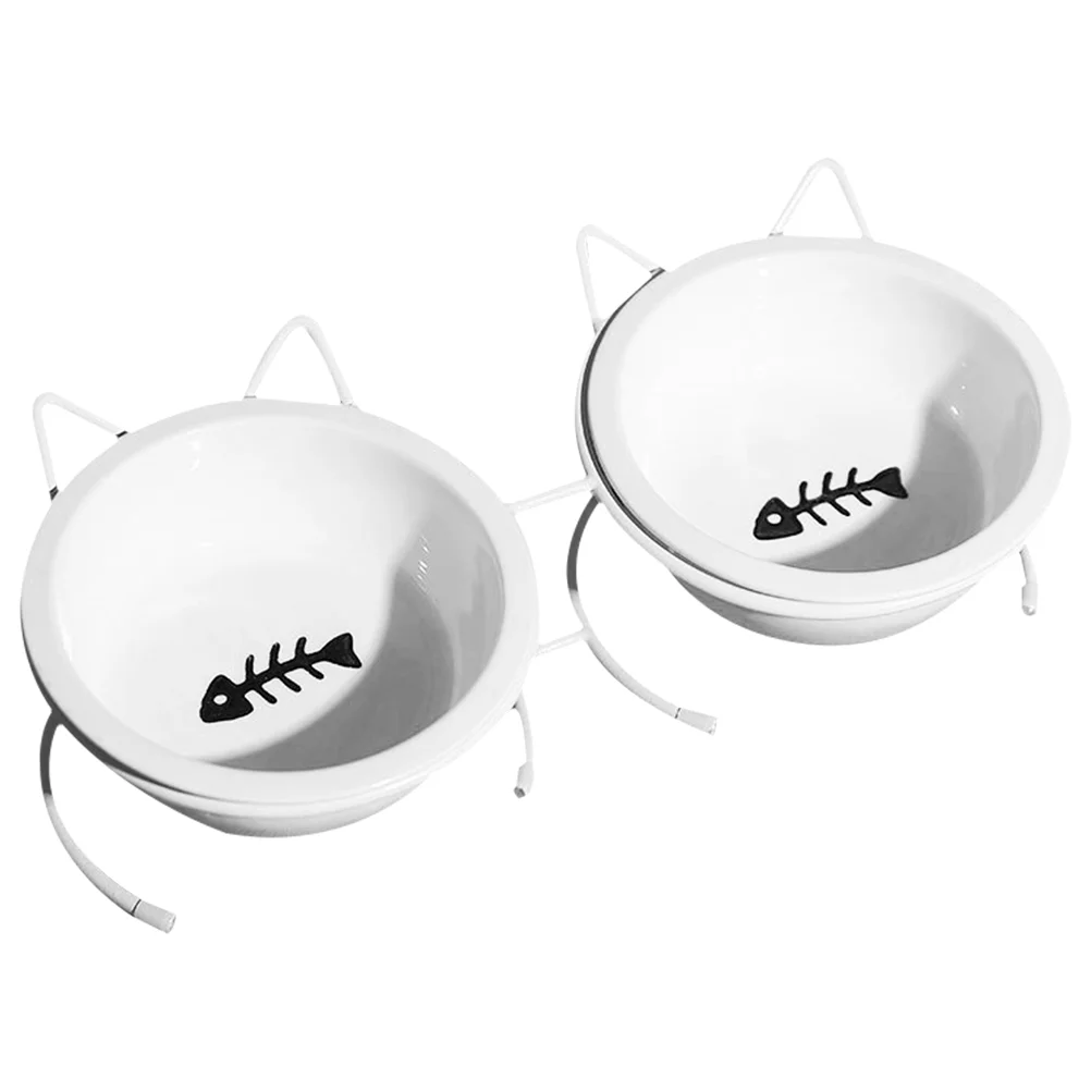 

1 Set Pet Double Feeder Dog Water Food Feeding Device Pet Feeding Bowl Pet Supply