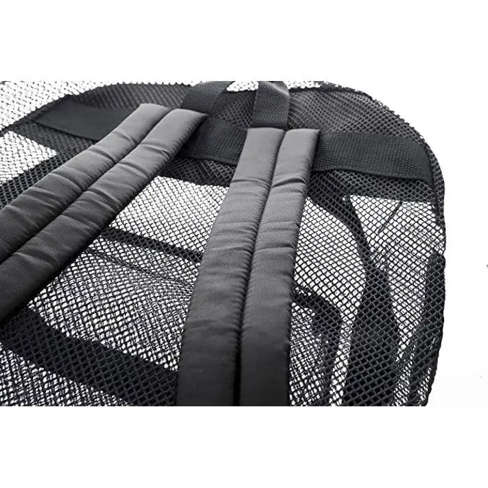 Mesh Transparent See Through Backpack - Black