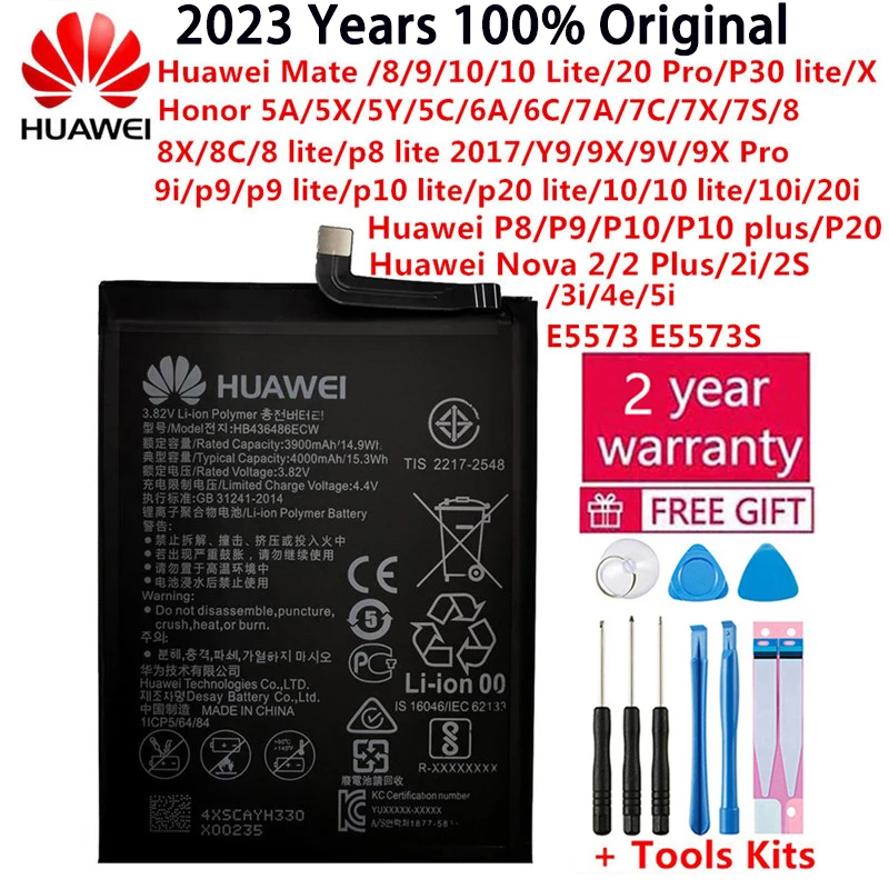 

Original Battery For Huawei Honor Mate Nova 2 3 5C 5A 6A 7 7C 7A 7X 8 8A 8C 8X P8 9 Y9 P9 10 P10 20 P20 Lite Pro Plus Batteries