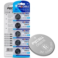 5pcs pkcell cr2016 3v lithium battery cr 2016 dl2016 lm2016 kcr2016 ecr2016 gpcr for watch toy car key button cell coin