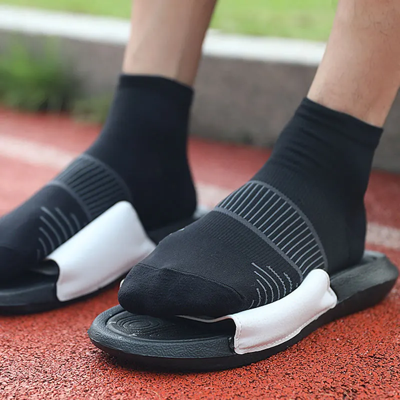 

Free New Sweat-absorbent And Breathable Men's Socks Soft Sports Socks Quick-drying Cycling Marathon Running Socks Ankle Socks