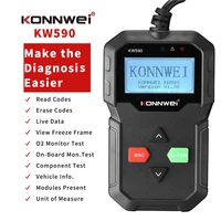 kw590 handheld obd ii vehicle diagnostic tool universal car code reader auto obd2 scanner supports multi brand cars languages