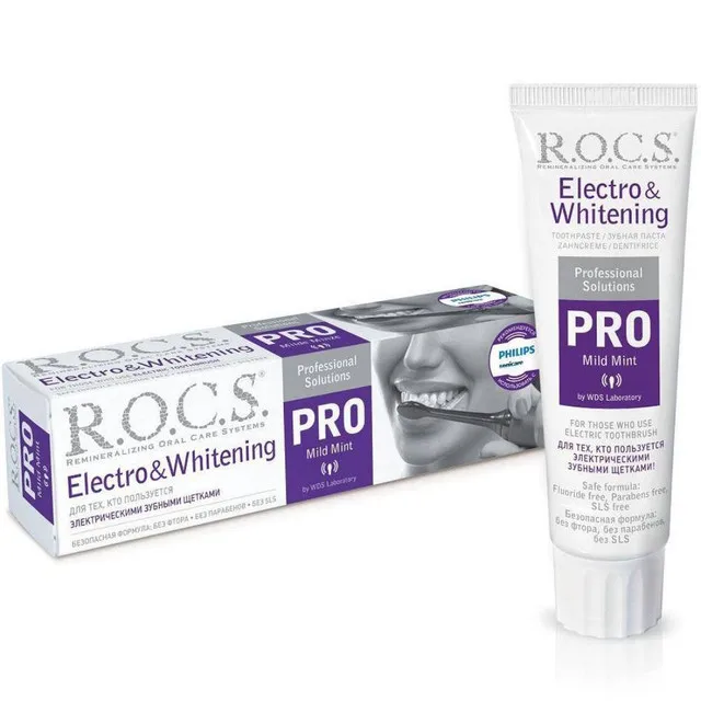 ROCS PRO Зубная паста Electro &amp Whitening Mild Mint&quot 135 гр |