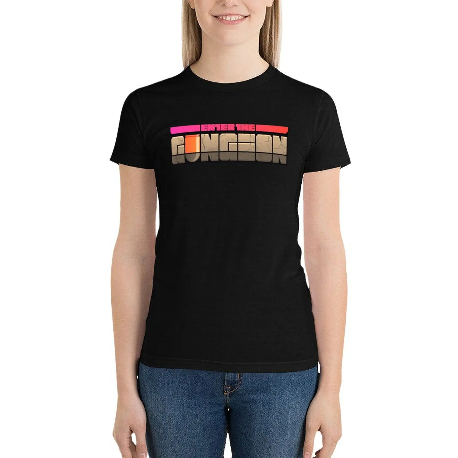 Войдите в Gungeon Logo2 для женской одежды блузки женские рубашки с котами
