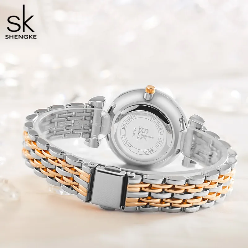 Shengke Brand Luxury Bracelet Women Watch Rosegold Wristwatch Gift for Women Original Design Watch Reloj Mujer Free Shipping enlarge