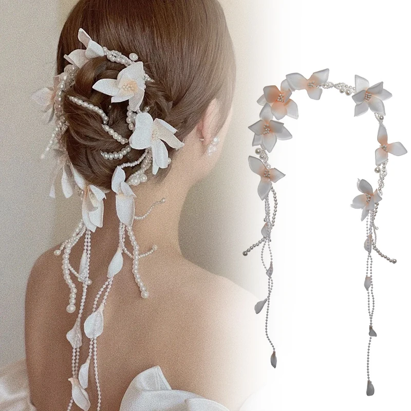 

Handmade Hair Accessories Beaded Pearl Decoration Hair Band for Women Party Women Party Handmade Hair Accessories XRQ88