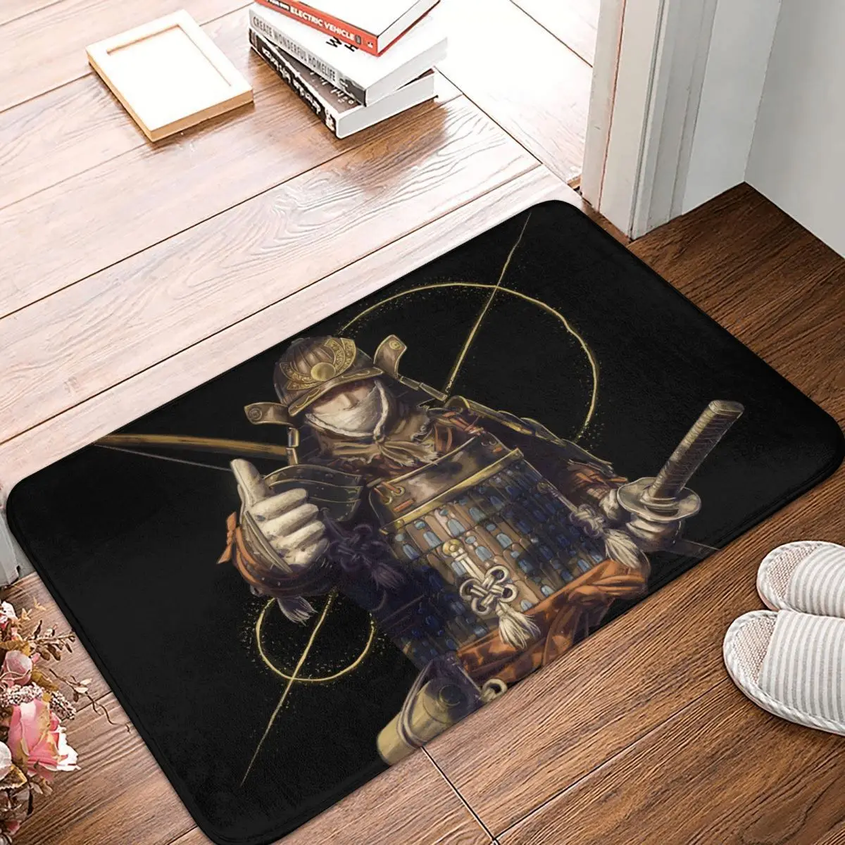 

Samurai Bath Mat Elden Ring Rug Home Doormat Living Room Carpet Entrance Door