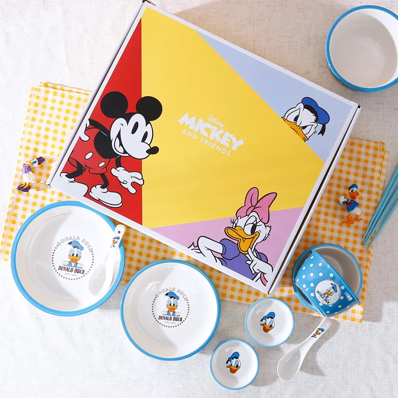 

11 шт./набор, керамическая посуда с мультяшным рисунком