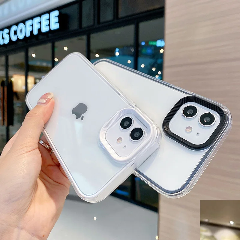 Чехол для телефона 2 в 1 ярких цветов iPhone 16 15 14 13 Pro Max мягкий бампер из ТПУ