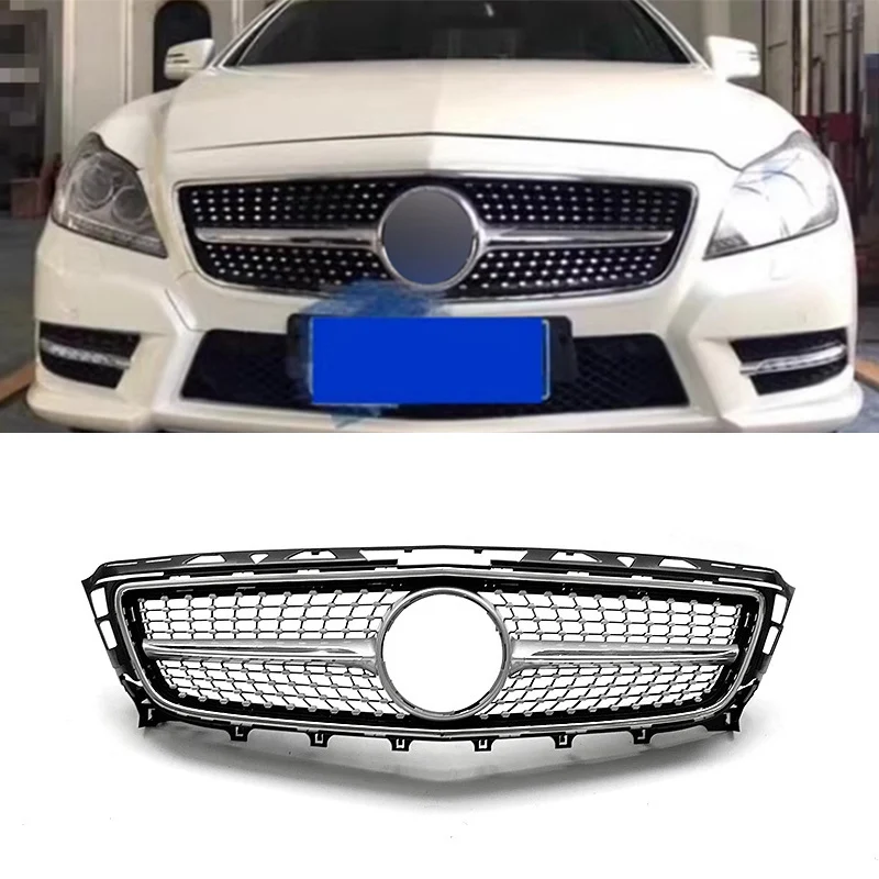 Передняя решетка автомобиля бампер для Mercedes-Benz W218 CLS CLS300 CLS320 CLS400 CLS350 CLS500 2011-2014 Diamond