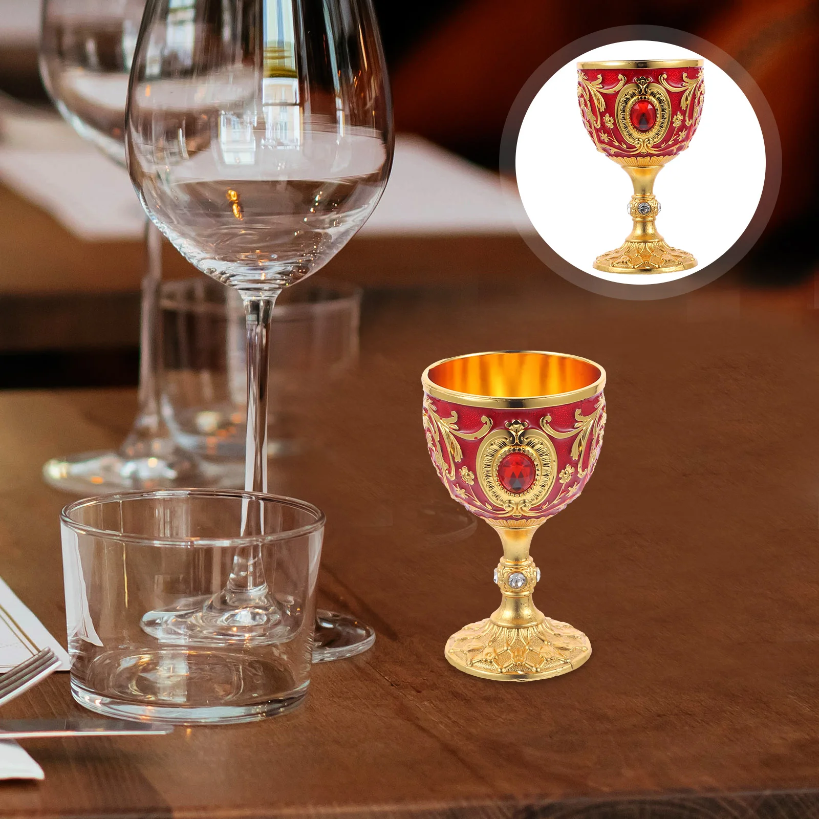 

Vintage Chalice Goblet Royal Wine Cups King European Style Whiskey Cup Renaissance Medieval Gifts Communion