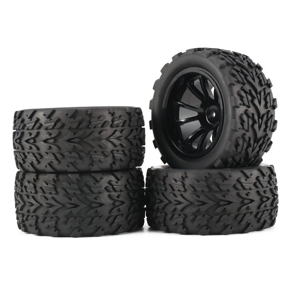 

120MM 1/10 RC Monster Truck Buggy Tire Tyre Wheel Foam Inserts 12mm Hex for Traxxas Arrma Redcat HSP HPI Tamiya Kyosho
