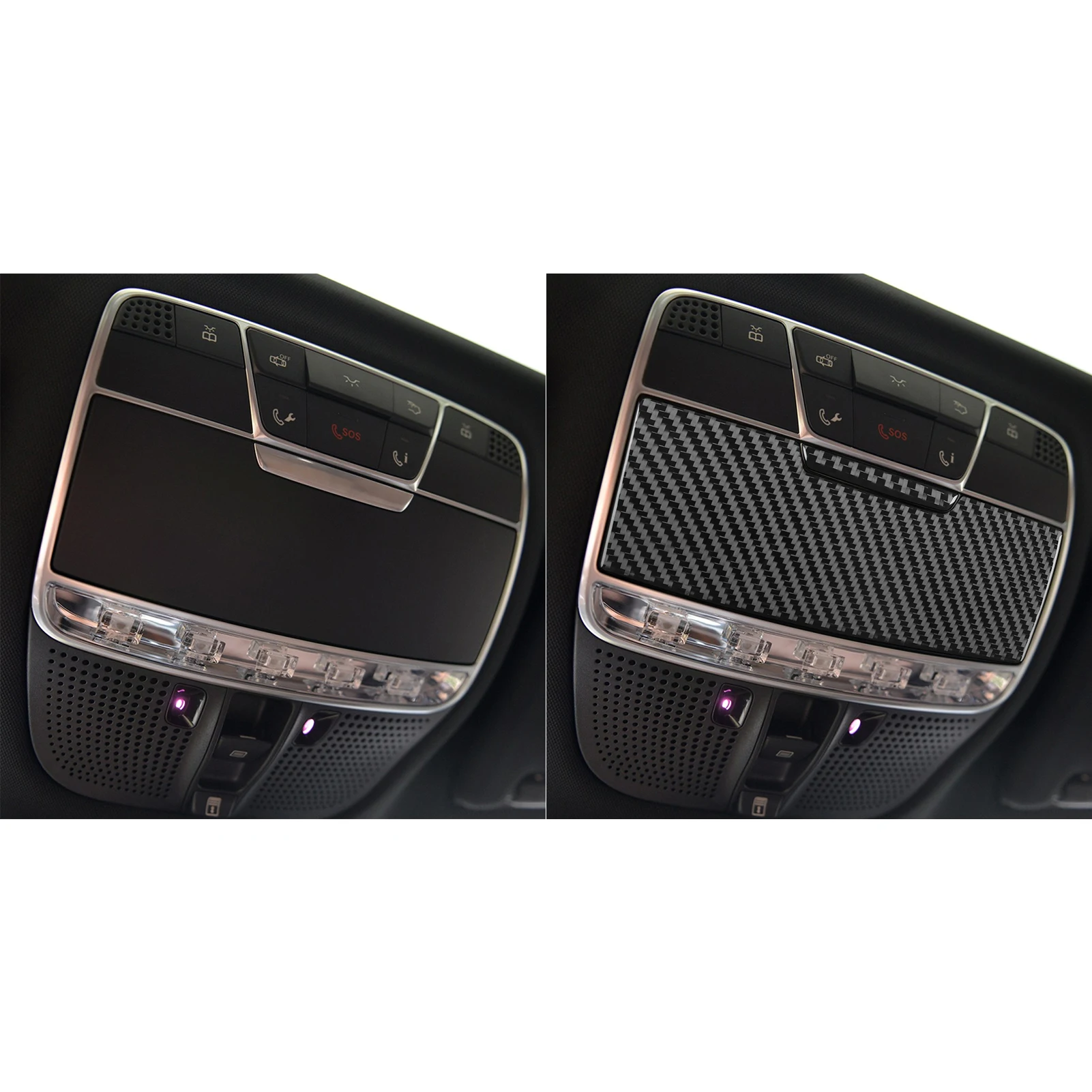 Для Benz S-Class w222 2013-2020 углеродное волокно внутренняя отделка крыши автомобиля