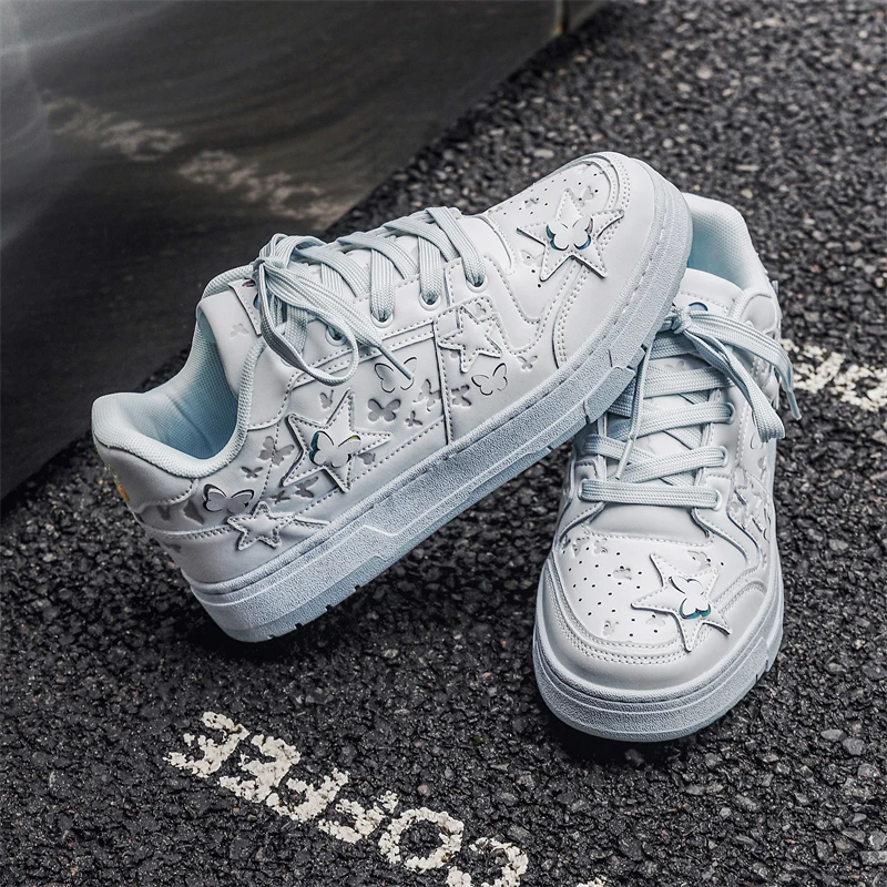 2024 новые удобные туфли со звездами-бабочками мужские и женские классические