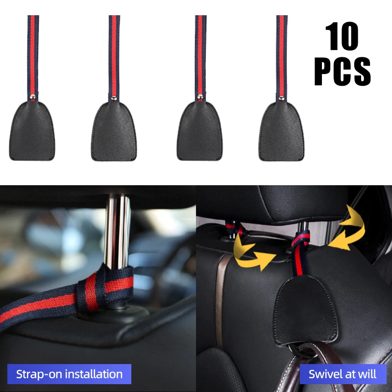 

10pcs Car Hidden Seat Back Flip Hook For Audi SLine A3 A4 A6 A5 Q5 A1 Q7 Q3 Q2 Q8 A7 A8 TTSQ5 RSQ3 RSQ8 RS3 RS4 S3 S4 RS5 RS6 RS
