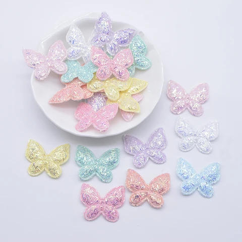 50 шт. ПУ кожаная аппликация бабочка Diy Super Paradise