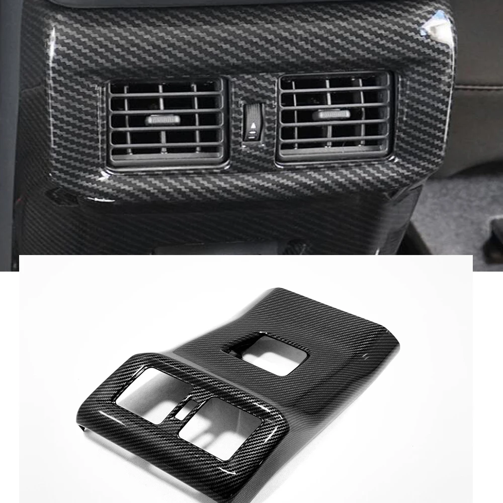 

Аксессуары для украшения салона автомобиля, углеродные аксессуары для Toyota RAV4 2019-2021 2022, приборная консоль, шестеренка, крышка водяного стакана, отделка вентиляционного отверстия