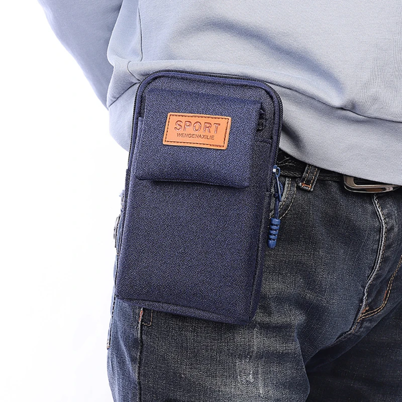 

New Belt Bag Men Outdoor Travel Passport Card Organize Wallet Fanny Pack Women With Locking Hook Casual Phone Waist Bag