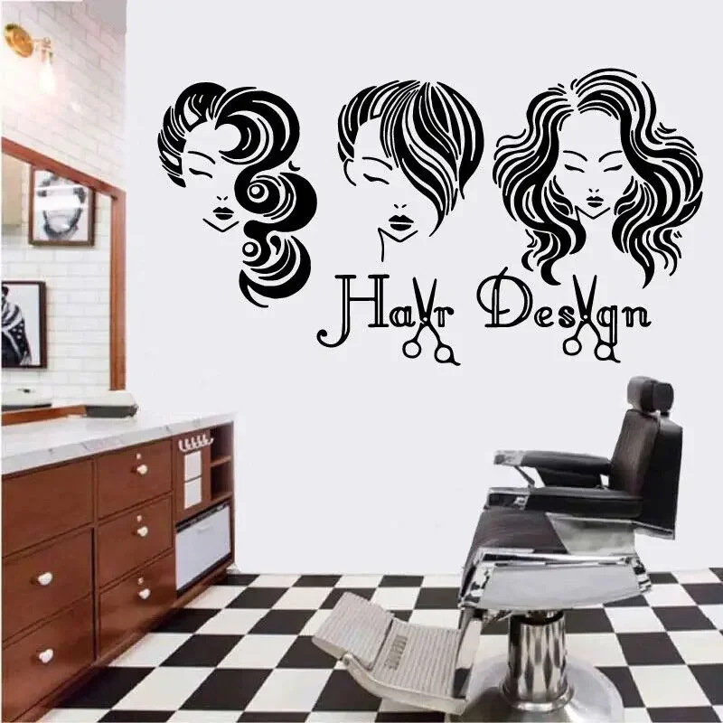 Виниловые наклейки для стены Три девушки MF34