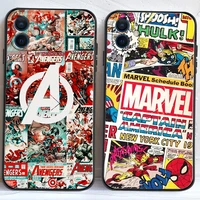 marvel avengers us phone cases for iphone 11 12 pro max 6s 7 8 plus xs max 12 13 mini x xr se 2020 back cover funda carcasa